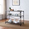 Jakob Kitchen Island; Black & Concrete Finish AC00272