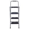 Goplus New Hd 3 Step Ladder Platform Folding Stool 330 Lbs Capacity Space Saving W/tray