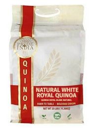 Natural Royal Bolivian White Quinoa - 25 Pound Bulk Bags - Bold Flavorful Prewashed Whole Golden Grains 6g Protein 3g Fiber - Superb Value 250+ Servin