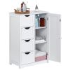 4 Drawers Bathroom Storage Cabinet; White