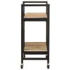 Kitchen Trolley 34.2"x14.2"x31.9" Solid Mango Wood