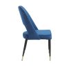 Dining Chairs Set of 2; Velvet Dining Chairs; Mid Century Modern Dining Chairs; Upholstered Chairs for Dining Room; Kitchen -(Blue)