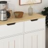 Storage Cabinet with 2 Drawers and Doors, Industrial Accent Kitchen Cupboard, Free Standing Cabinet, Retro Wooden Sideboard, Side Cabinet, for Living