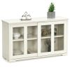 Sideboard Buffet Cupboard Storage Cabinet with Sliding Door