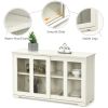 Sideboard Buffet Cupboard Storage Cabinet with Sliding Door