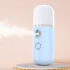 Mini Mist Sprayer Portable Facial Steamer Nebulizer Face Spray Spa Skin Moisturizing Handy Humidifier Skin Tester For Home Office Car Hotel (blue)