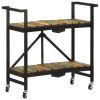 Kitchen Trolley 34.2"x14.2"x31.9" Solid Reclaimed Wood