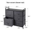 Non-Woven Drawer Rack With 5 Easy Pull Drawers 3 layer Storage Tower Organizer Unit