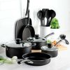 15 Pc Cookware Set - Storm Aluminum Nonstick