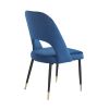 Dining Chairs Set of 2; Velvet Dining Chairs; Mid Century Modern Dining Chairs; Upholstered Chairs for Dining Room; Kitchen -(Blue)