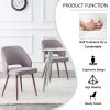 Modern Dining Chairs; Linen Accent Chair; Living Room Leisure Chairs; Upholstered Side Chair with Metal Legs for Dining Room Kitchen Vanity Patio Club