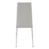 Grid Shaped Armless High Back Dining Chair; 2-Piece Set; Office Chair. Applicable to Dining Room; Living Room; Kitchen and Office.Grey Chair and Elect