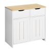 Storage Cabinet with 2 Drawers and Doors, Industrial Accent Kitchen Cupboard, Free Standing Cabinet, Retro Wooden Sideboard, Side Cabinet, for Living