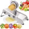 Kitchen Supplies Adjustable Mandoline Slicer Stainless Steel Vegetable Julienner Potato Slicer Cutter Magic Chopper