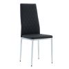 Grid Shaped Armless High Back Dining Chair; 2-Piece Set; Office Chair. Applicable to Dining Room; Living Room; Kitchen and Office.Black Chair and Elec