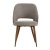 Modern Dining Chairs; Linen Accent Chair; Living Room Leisure Chairs; Upholstered Side Chair with Metal Legs for Dining Room Kitchen Vanity Patio Club