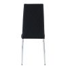 Grid Shaped Armless High Back Dining Chair; 2-Piece Set; Office Chair. Applicable to Dining Room; Living Room; Kitchen and Office.Black Chair and Elec