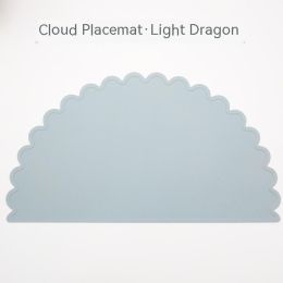 Plastic Placemat Children's Table Waterproof (Option: Light Gray)