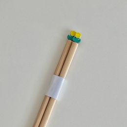 Cartoon Three-dimensional Bear Tulip Chopsticks (Option: Yellow Tulip)