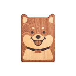 Ebony Cutting Board Cartoon Shiba Inu Modeling (Option: Ebony Cutting Board 402825cm-Irregular Shape)