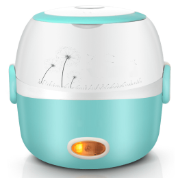 Electric Steamer Mini Kitchenware Rice Cookers (Option: Powder blue-170x160mm-220V US)