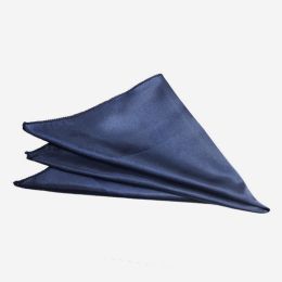 Wedding Party Banquet On-site Decoration Polyester Segment Cloth Napkin (Option: Dark Blue-29cmx29cm)