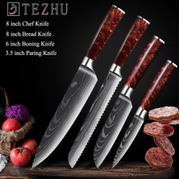 Stainless Steel Fruit Knife Versatile 5 Inch Knife Light Portable (Option: 4piece set A)