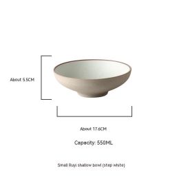 Nice Ceramic Restaurant Set Big Bowl (Option: Small Light Soup Bowl White)