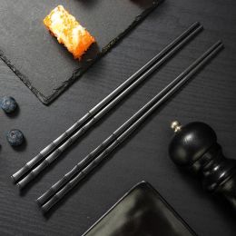 Black High-end Alloy Chopsticks Household Commercial Kam Fu Non-moldy (Option: Black-10PCS)