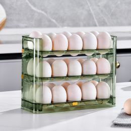 Kitchen Preservation And Egg Storage Box (Color: Green)