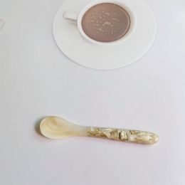 Shell Fragmented Flower Spoon And Fork Inlaid Sea Shell Treasures (Option: Broken flower spoon 16cm-1PCS)