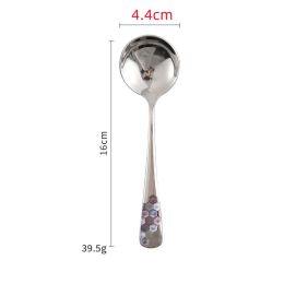 Stainless Steel Creative And Minimalist Household Soup Spoon (Option: Natural gap hexagonal)