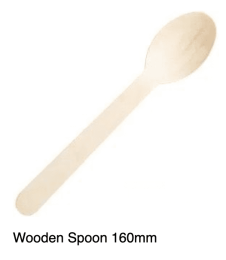 50pcs Disposable Wooden Spoons (Option: 160mm-50PCS)