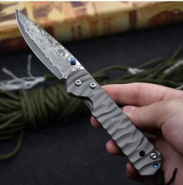 Damascus High Quality Outdoor Cutting Tool Camping Survival Pocket Folding Knife (Option: Folding knife)