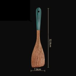 Non-stick Pan High Temperature Resistance Household Wood Spatula (Option: Oblique Shovel-Door Frame)