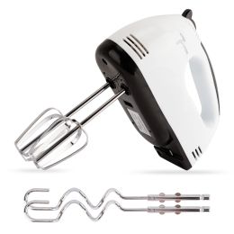 Hand Mixer Electric, Stainless Steel Electric Whisk With Dough Hooks For Baking, 7 Speeds, 260W, Turbo Boost & Easy Eject Button (Option: EB231)