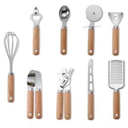 Kitchen Wooden Handle Baking Tool Set (Option: 9PCs Set)