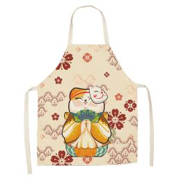 Cartoon Cat Digital Printing Sleeveless Apron (Option: W02310-47x38cm)