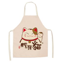 Cartoon Cat Digital Printing Sleeveless Apron (Option: W02316-47x38cm)