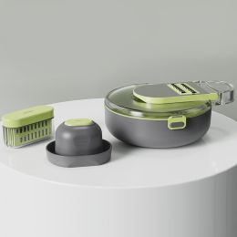 Multifunctional Shredder And Vegetable Cutter (Option: Gray)