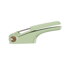 Manual Garlic Press Household Kitchen Gadgets (Color: Green)