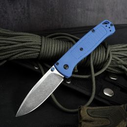 Outdoor Small Survival Folding Knife (Option: Blue-Full edge)