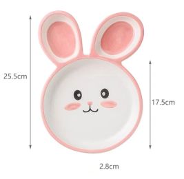 Cute Cartoon Cutlery Plates For Household Children (Option: Rabbit)