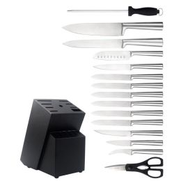 Stainless Steel Hollow Handle Kitchen Knife (Option: Hollow Handle 16Piece Set)