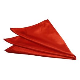 Wedding Party Banquet On-site Decoration Polyester Segment Cloth Napkin (Option: Big Red-29cmx29cm)