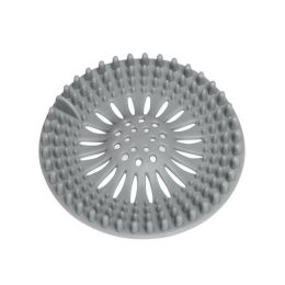 Bathroom Hair Sink Filter Floor Drain Strainer Water Hair Stopper Bath Catcher Shower Cover Clog Kitchen Sink Anti-blocking (Color: Grey)