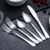 46 Pieces Gold Silverware Set Stainless Steel Titanium Gold Plating Flatware Set; Spoons Forks Cutlery Set Contains 6 Pieces Serving Set