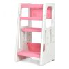 Kids Kitchen Step Stool with Double Safety Rails