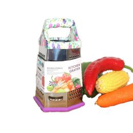 Six-sided Vegetables Multi-purpose Cucumber Grater (Option: Printing Crafts-8.9inch hexagonal)