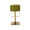 Bar Stools - Swivel Barstool Chairs with Back, Modern Pub Kitchen Counter Height,velvet, ( 1pc/ctn )